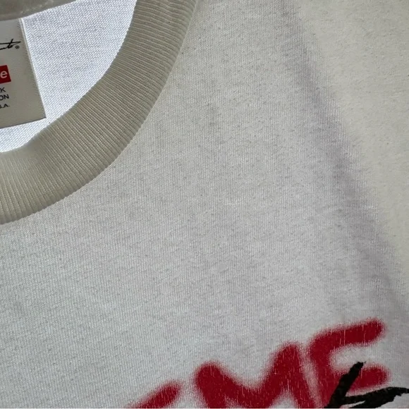 SUPREME x YOHJI YAMAMOTO sz M White Cotton Tshirt Short Sleeve Tee - Picture 7 of 9